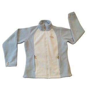 The North Face Women’s Two-Tone Blue Full Zip Fleece Jacket Size Medium
